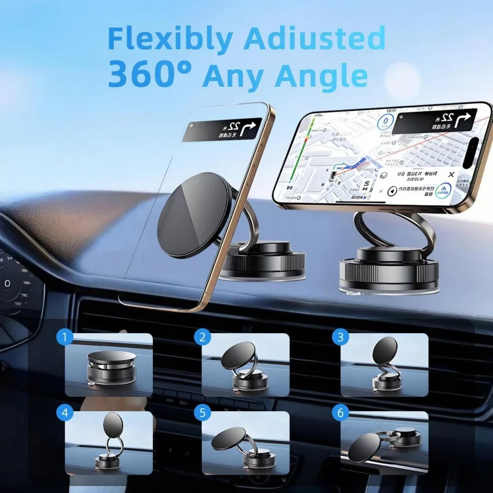 Support Téléphone Voiture Magnétique 360° Rotatif