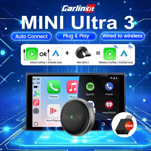 Adaptateur CarPlay Sans Fil 2 en 1 Carlinkit