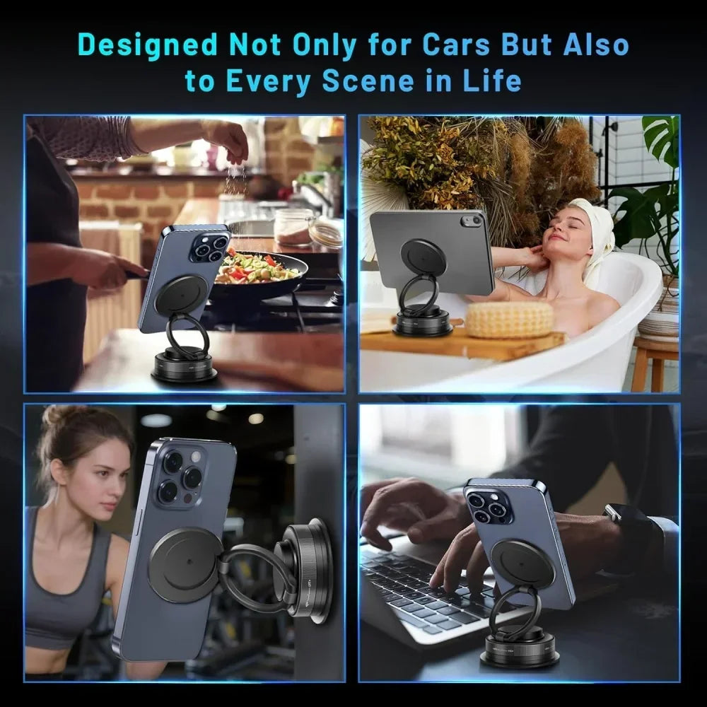Support Téléphone Voiture Magnétique 360° Rotatif