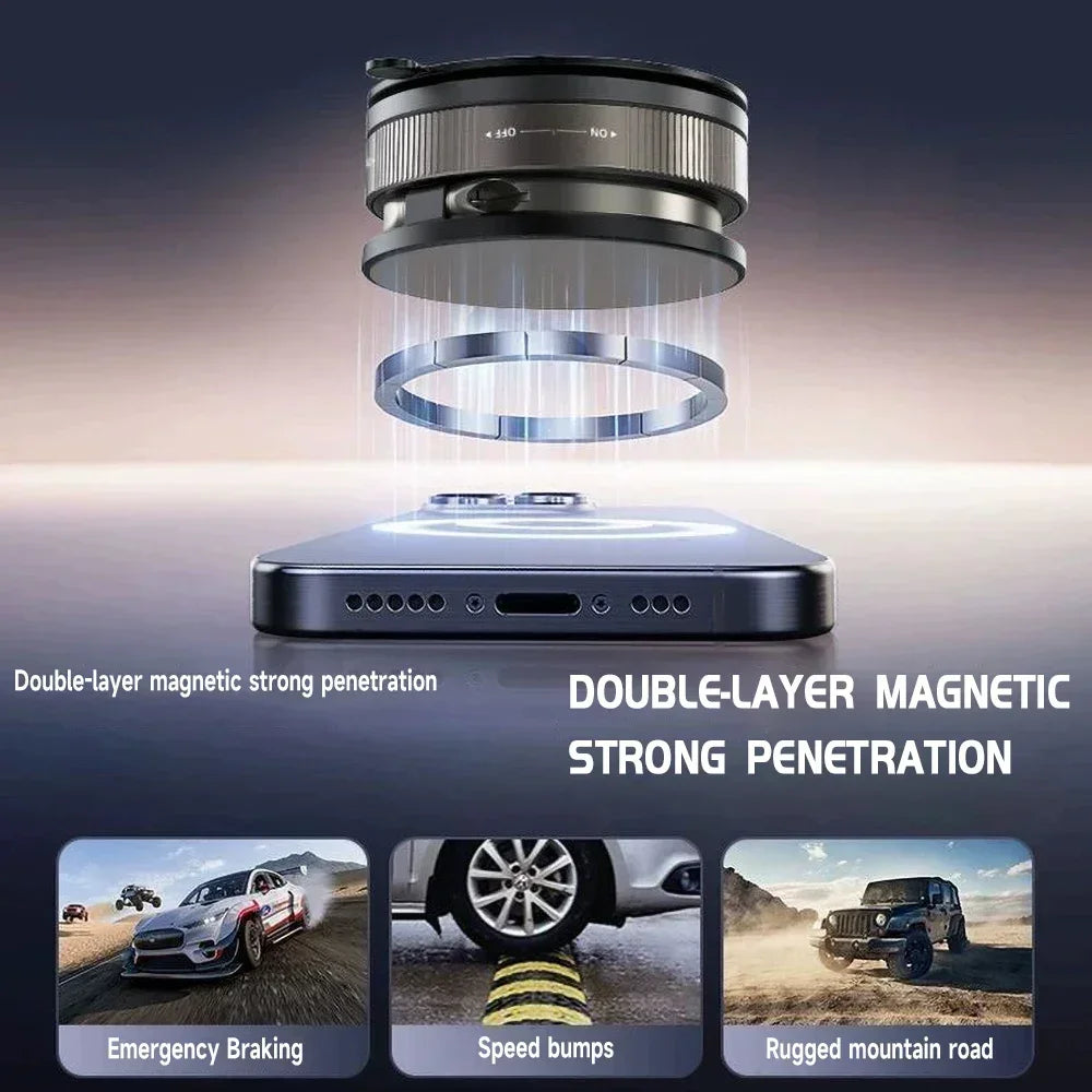 Support Téléphone Voiture Magnétique 360° Rotatif